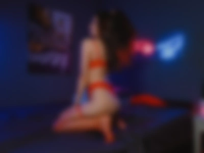 Orange lingerie on my sexy body by Betty-Davidson