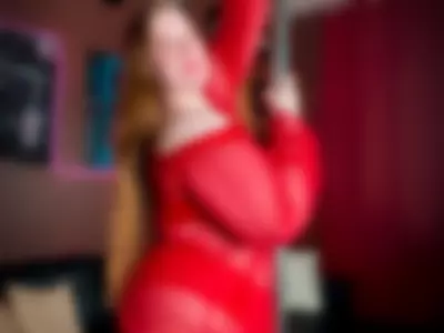 ur favorite bbw in the red sexy lingerie by JulieStarkk