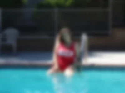 granolagirl (granolagirl) XXX Porn Videos - Red Swimsuit Pool Set