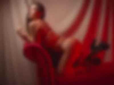 red lingerie makes me feel naughty by Scarlett