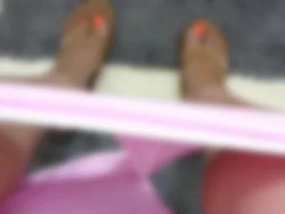 Sexy stained pink Panties and toes by longnailgoddess