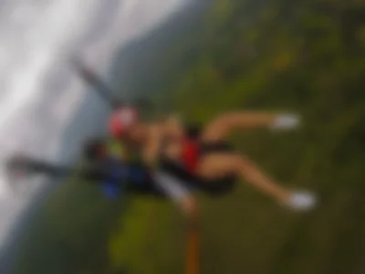 PARAGLIDING IN TOPLESS by Lori Bauer