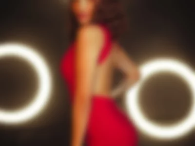 Red dress in Black background♥ by JULIETA