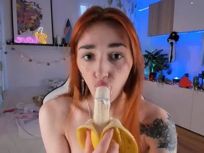 Messy banana eating by Anna-Vebsh