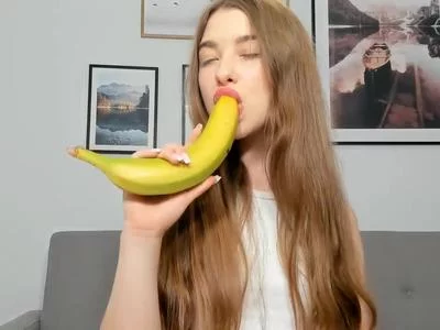 Banana Blowjob by Allie Silver Fox