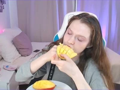 filling myself with some mango mukbang by Viktoria-Simmons