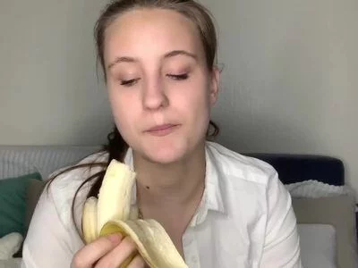 Eating this long and thic banana :) by Stacy