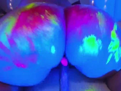 big ass at neon party by - K Y A N A -