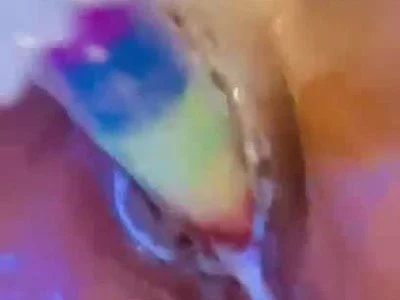 Pussy filled with milk and squirt by Katy