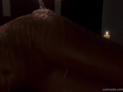 My body bathed in candle by amahia-rose