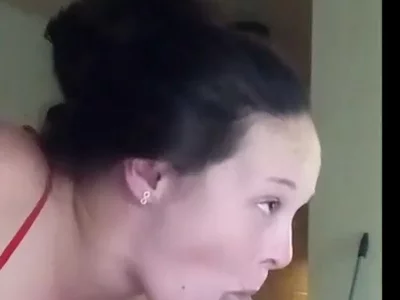 Sloppy Toppy with so much SPIT from THICK BRUNETTE GF by GorgeousRob
