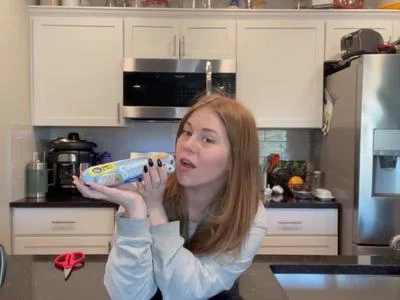 Ginger  Sweetie (Gingersweetie) - Topless Cookie Baking on Camsoda 