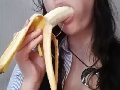 Eating A Banana Dreaming Of Your Dick :P by ChristineGray