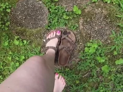 Wet Feet in Birks | Slipping Them On & Off Just to Tease You by onlysage444