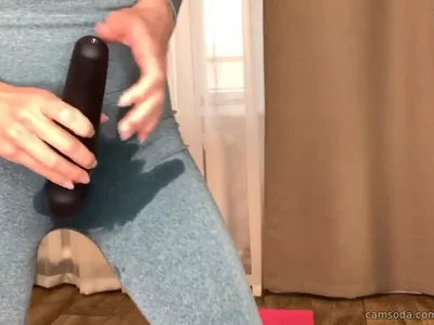Squirt in leggins on face by CrazzyBerry
