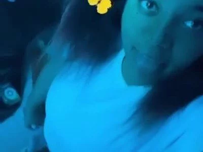 showing off this blue onesie by SexyLoveBun