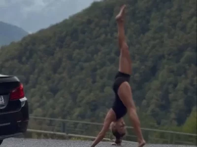 Sexy yoga in the mountains video coming soon by ElizSweet