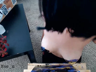 HD: Painting With My Boobz by MayaMae_x