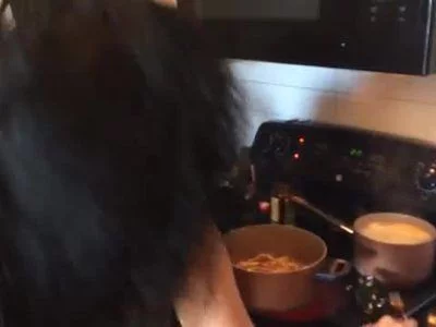BritneyLinx Cooking in her thong by BritneyLinx