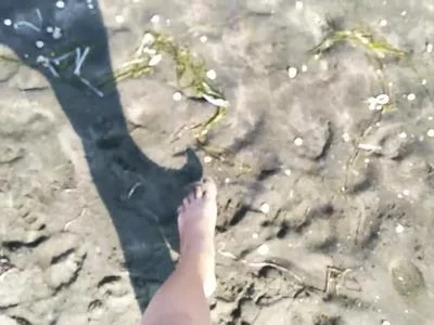Feet fetish in the beach by Anal_Queen_Mona
