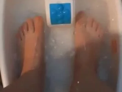 Wet warm foot bath by Lorelei Greene