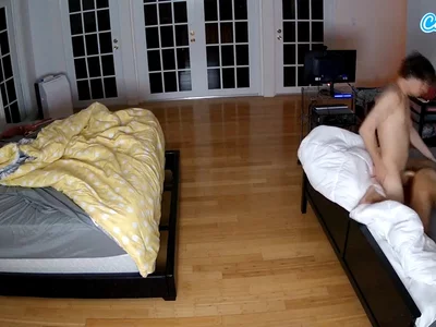 Fucking so loud you wake the roommate! by voyeur-house