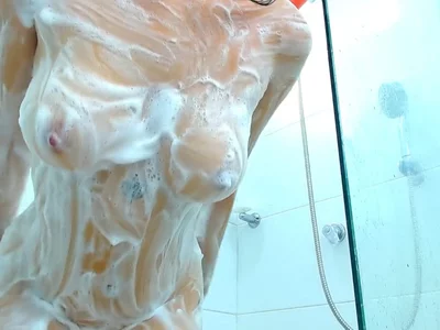 my naked body with foam by Alex Cutte