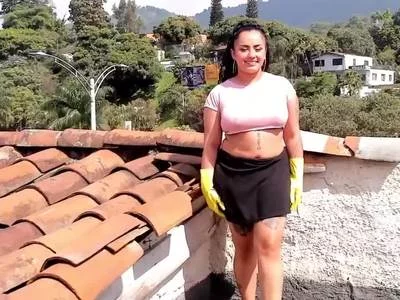 masturbating on the balcony for you by Fetish Girl