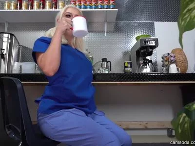 Sexy Nurse Masturbates On Cam During Break by barista-cam
