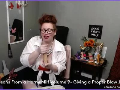 Sex Lessons From a Horny Milf Vol 9- Giving a Proper Blow Job by Mysti Majesti