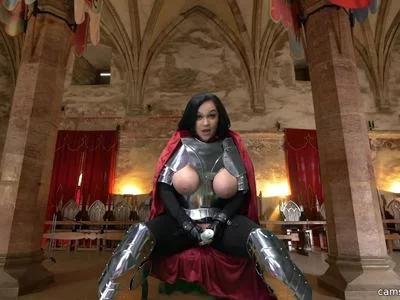 Big Boobs Ashlyn Peaks Cosplay In Knight's Armor Masturbates With Magic Wand by WTF