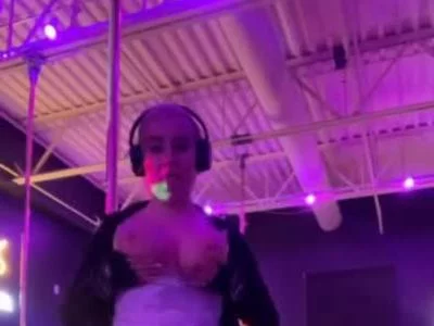 In the Naughty 😈 Room Baby pole classes Flash my big boobs for you 🍈 👀🍈‼️ by angeladiamond1